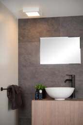 Brice-Led Modern Flush Ceiling Light Bathroom - LED Dim. - 1x20W 3000K - IP44 - White - thumbnail 5