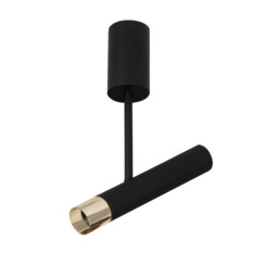Korys  Single Spotlight Sandy Black - Gold LED 3000K - thumbnail 1