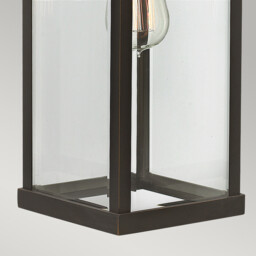 Manhattan 1 Light Outdoor Large Wall Lantern Light Oil Rubbed Bronze IP44, E27 - thumbnail 5