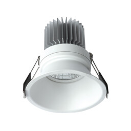 Formentera Recessed Downlight 10.8cm Round 12W COB LED 3000K, 1020lm, Matt White, Driver Included, 3yrs Warranty - thumbnail 1