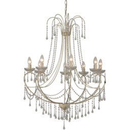 Romance 8 Light Multi Arm Chandeliers Cream