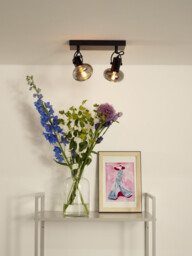 Madee Modern Twin Ceiling Spotlight - 2xE14 - Black - thumbnail 5