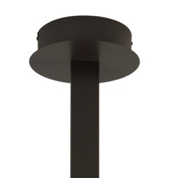 Nur Semi Flush Ceiling Tall 40W LED 2800K, 3200lm, Dimmable Brown Oxide, Frosted Acrylic - thumbnail 3