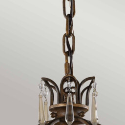 Bellini 1 Light Ceiling Pendant British Bronze, Oxidized Bronze, E14 - thumbnail 5