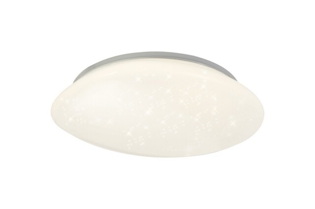 Colden Flush Ceiling, 1 x 24W LED, 4000K, 1614lm, IP44, White Acrylic - image 1