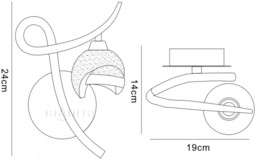 Fragma Wall Lamp Right Switched 1 Light G9, Polished Chrome - thumbnail 2