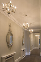 Gianna Chandelier 4 Light Silver Finish, E14 - thumbnail 2