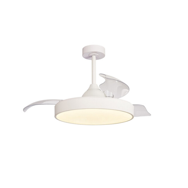 Alaska 60W LED Dimmable Ceiling Light With Built-In 30W DC Fan, 2700-5000K Remote & APP Control, 3300lm, White, 5yrs Warranty - image 1