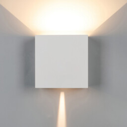 Davos XL Square Wall Lamp, 2x10W LED, 3000K, 1830lm, IP65, Sand White, 3yrs Warranty - thumbnail 2