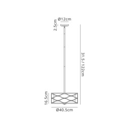 Milton Ceiling Pendant, Convertible To Semi Flush 3 Light E14 Aged Gold, Cream Fabric Shade - thumbnail 2