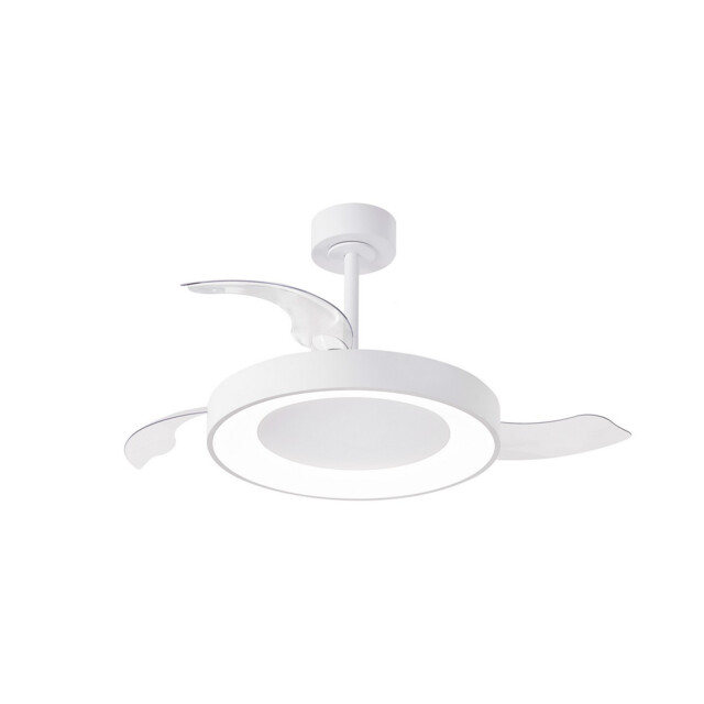 Niseko Fan M 49cm 50W LED Dimmable Ceiling Light With 30W DC Fan, 2700-5000K Remote Control, 5500lm, White - image 1