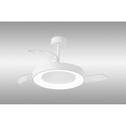Niseko Fan M 49cm 50W LED Dimmable Ceiling Light With 30W DC Fan, 2700-5000K Remote Control, 5500lm, White - thumbnail 2