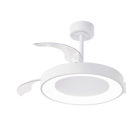 Niseko Fan M 49cm 50W LED Dimmable Ceiling Light With 30W DC Fan, 2700-5000K Remote Control, 5500lm, White - thumbnail 5
