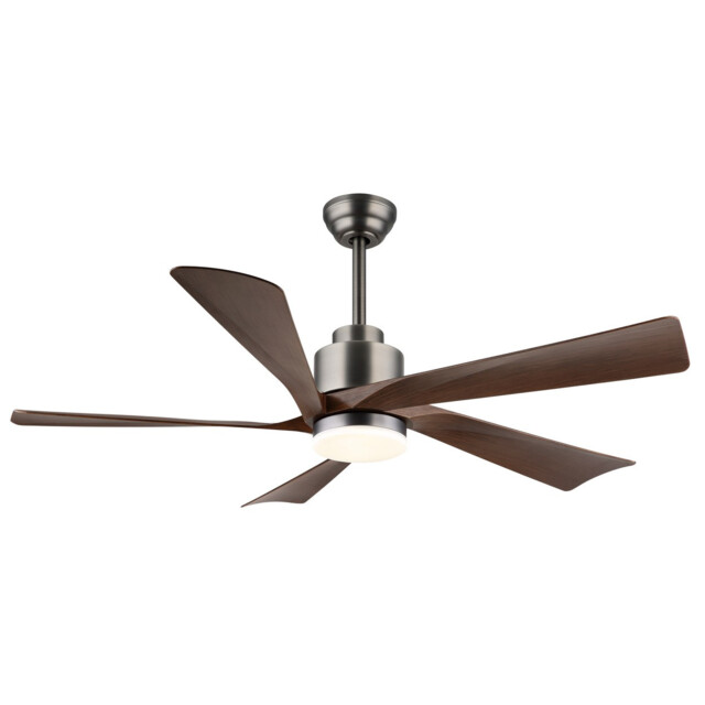 Modesto Ceiling Fan Grey, Dark Brown Blades, Remote Control, LED 2700/6500K - image 1