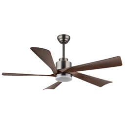 Modesto Ceiling Fan Grey, Dark Brown Blades, Remote Control, LED 2700/6500K - thumbnail 3