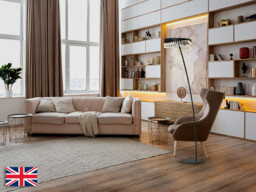 Selene LED Integrated Floor Lamp Matt Black 3000K - thumbnail 2
