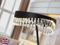 Selene LED Integrated Floor Lamp Matt Black 3000K - thumbnail 3