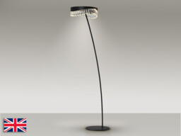 Selene LED Integrated Floor Lamp Matt Black 3000K - thumbnail 5