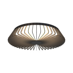 Himalaya 63cm Round Ceiling (Light Only), 80W LED, 2700-5000K Tuneable White, 3500lm, Remote Control, Black, 3yrs Warranty - thumbnail 1