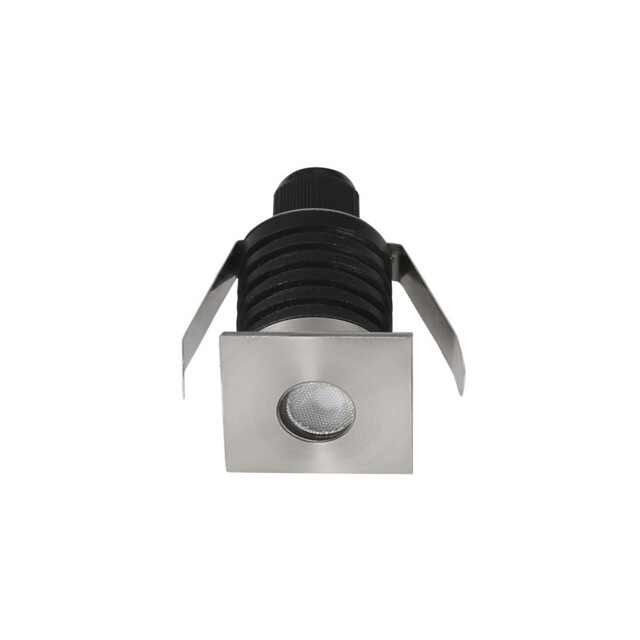 Bang Outdoor Recessed Ground Light Satin Nickel Aluminium LED 1W 98Lm 3000K IP67 - image 1