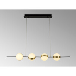 Cuba Linear Pendant 4 Light, 32W LED, 3000K, 2400lm, Gold/Black, 3yrs Warranty - thumbnail 2