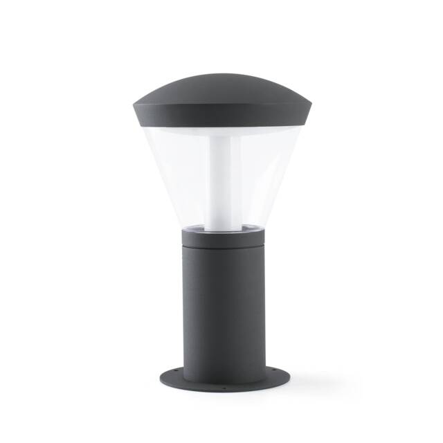 Shelby LED Outdoor Pedestal Light White, Dark Grey IP65 - image 1