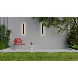 Bordo LED Outdoor Wall Lamp, Length 600mm, Black - thumbnail 5