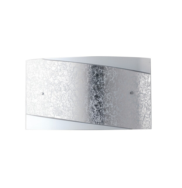PARIS 4 Light Flush Wall Light Silver 45x25cm