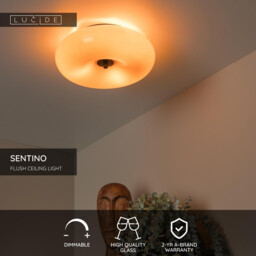 Lucide SENTINO - Flush ceiling light - Ø 30 cm - 3xG9 - Orange - thumbnail 2