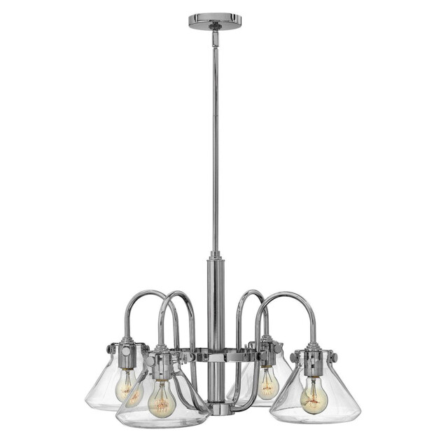 Congress Multi Arm Chandelier Chrome Finish, E27 - image 1