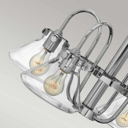 Congress Multi Arm Chandelier Chrome Finish, E27 - thumbnail 5