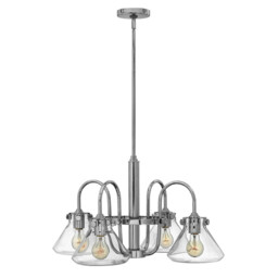 Congress Multi Arm Chandelier Chrome Finish, E27 - thumbnail 1