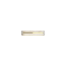 Albatre Modern 40cm Integrated LED Wall Lamp Brass 3000K 150lm White Shade - thumbnail 1