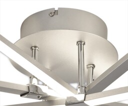 Bucle Flush Ceiling Light 40W LED 3000K, 3500lm, Polished Chrome, Frosted Acrylic - thumbnail 3