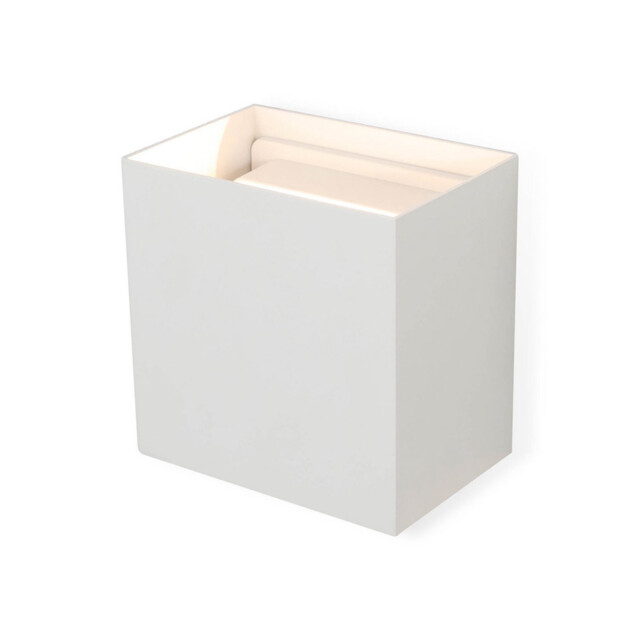 Davos XL Square Wall Lamp, 2x10W LED, 4000K, 1830lm, IP65, Sand White, 3yrs Warranty - image 1