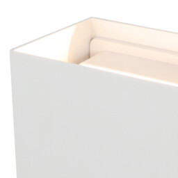 Davos XL Square Wall Lamp, 2x10W LED, 4000K, 1830lm, IP65, Sand White, 3yrs Warranty - thumbnail 5