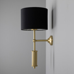 Gorey Wall Light, Satin Brass - thumbnail 2