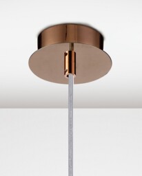 Camden Ceiling Pendant 1 Light G9 Rose Gold, Mosaic Glass, Crystal - thumbnail 5