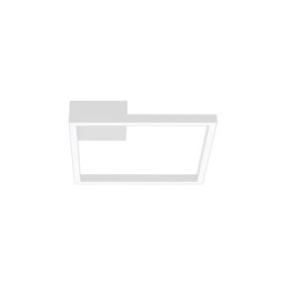 Kalo 32cm Integrated Led Semi Flush Ceiling Light Sandy White LED 3000K Dimmable