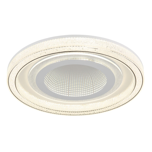 Alsuna Integrated LED Semi Flush Ceiling Light White Matt LED Dimmable 2700-6000K Remote Control - image 1
