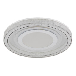 Alsuna Integrated LED Semi Flush Ceiling Light White Matt LED Dimmable 2700-6000K Remote Control - thumbnail 2