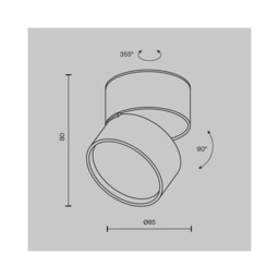 Onda Surface Mounted Downlight White 2700K 910lm - thumbnail 2