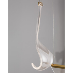 Siderno Cluster Pendant Ceiling Light Gold Aluminium LED 16W 1190Lm 3000K - thumbnail 5