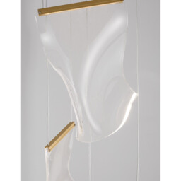 Siderno Cluster Pendant Ceiling Light Gold Aluminium LED 16W 1190Lm 3000K - thumbnail 3