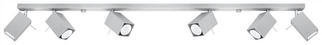 Merida 6 Light Spotlight Bar Grey, GU10 - image 1