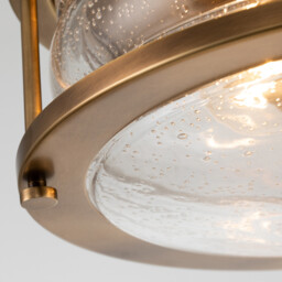 Kichler Ashland Bay Bathroom Ceiling Light Natural Brass, IP44 - thumbnail 2