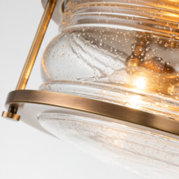 Kichler Ashland Bay Bathroom Ceiling Light Natural Brass, IP44 - thumbnail 5