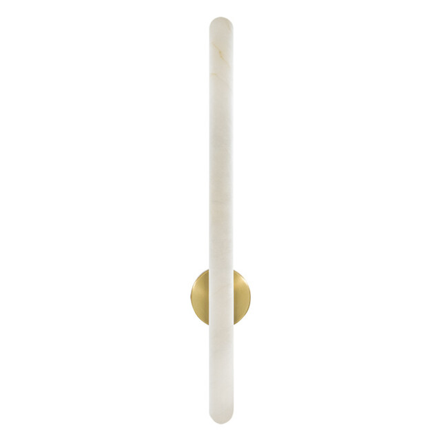 Liora 19W Integrated Led Wall Lamp Brass-Natural Alabaster LED 3000K Dimmable - image 1