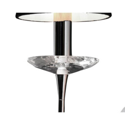 Acanto Wall Lamp Switched 1 Light E14, Polished Chrome With Black Shade - thumbnail 5