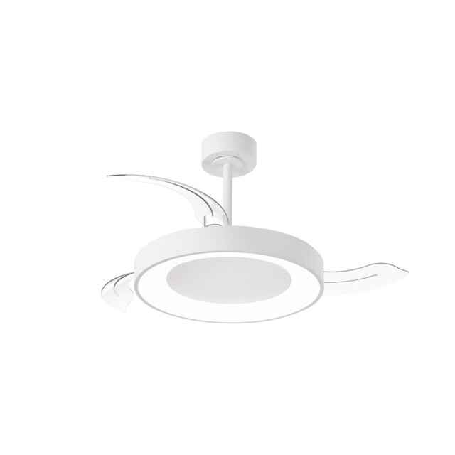 Niseko Fan S 40cm 45W LED Dimmable Ceiling Light With 25W DC Fan, 2700-5000K Remote Control, 5000lm, White - image 1